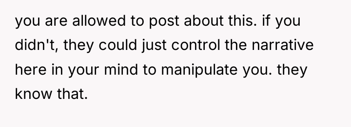 you are allowed to post about this. if you didn't,...