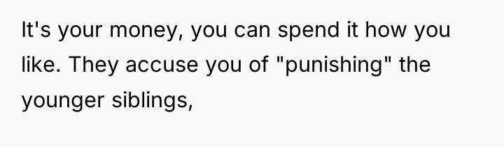 It's your money, you can spend it how you like....