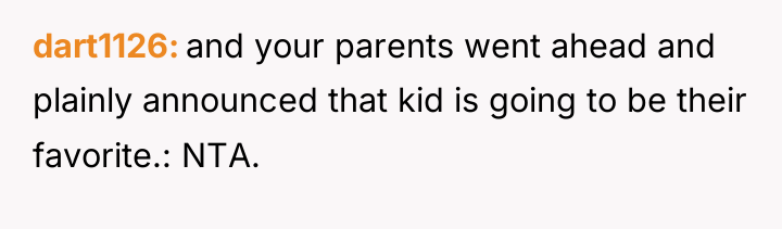 dart1126 and your parents went ahead and plainly announced that...