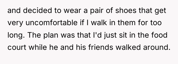 and decided to wear a pair of shoes that get...