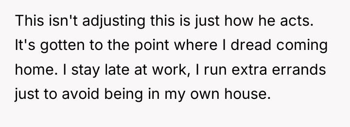 This isn't adjusting this is just how he acts. It's...