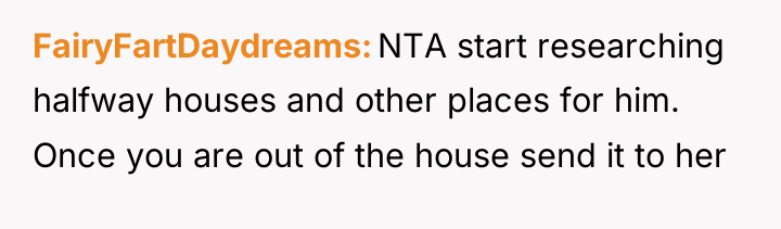 FairyFartDaydreams NTA start researching halfway houses and other places for...