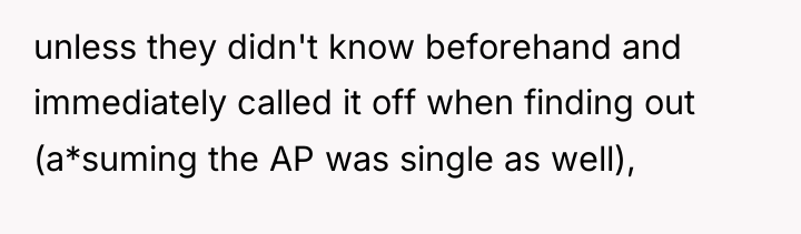 unless they didn't know beforehand and immediately called it off...