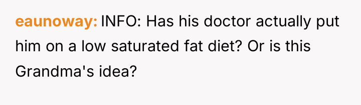 eaunoway INFO: Has his doctor actually put him on a...