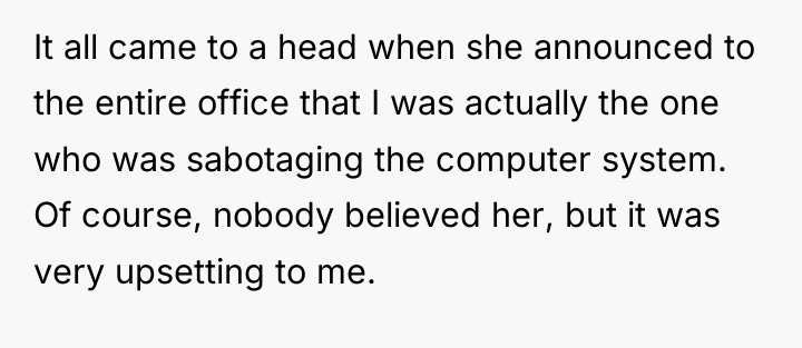 It all came to a head when she announced to...