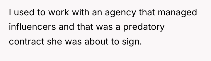 I used to work with an agency that managed influencers...
