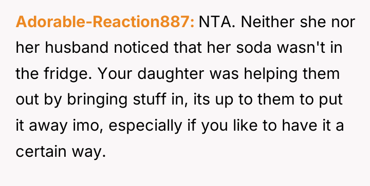 Adorable-Reaction887 NTA. Neither she nor her husband noticed that her...