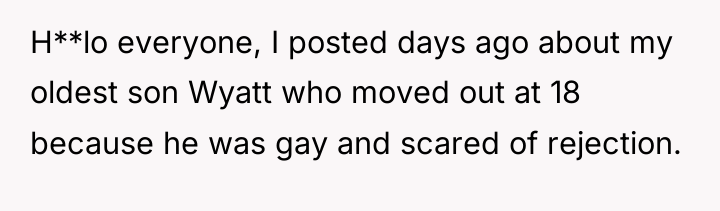 H**lo everyone, I posted days ago about my oldest son...