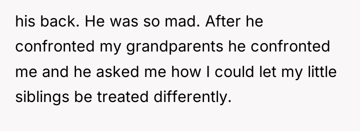 his back. He was so mad. After he confronted my...