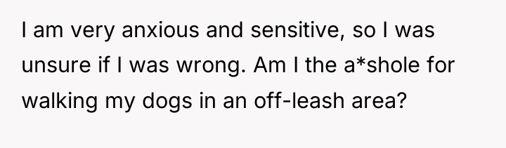 I am very anxious and sensitive, so I was unsure...