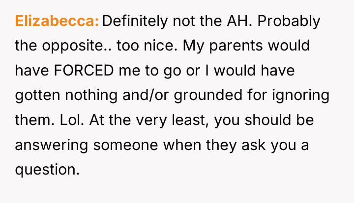 Elizabecca Definitely not the AH. Probably the opposite.. too nice....