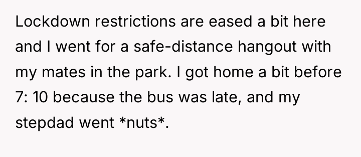 Lockdown restrictions are eased a bit here and I went...