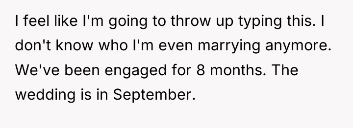 I feel like I'm going to throw up typing this....