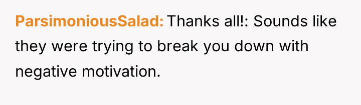 ParsimoniousSalad Thanks all!: Sounds like they were trying to break...