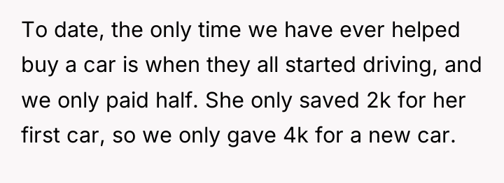 To date, the only time we have ever helped buy...