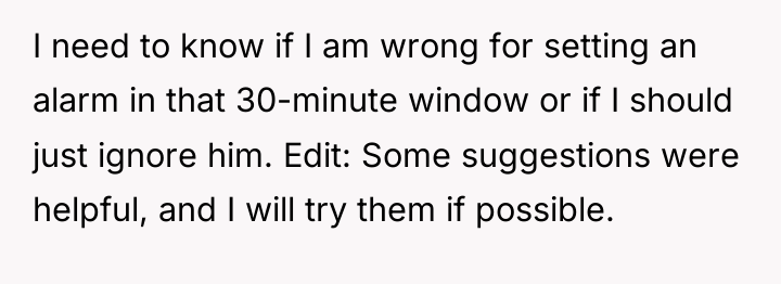 I need to know if I am wrong for setting...