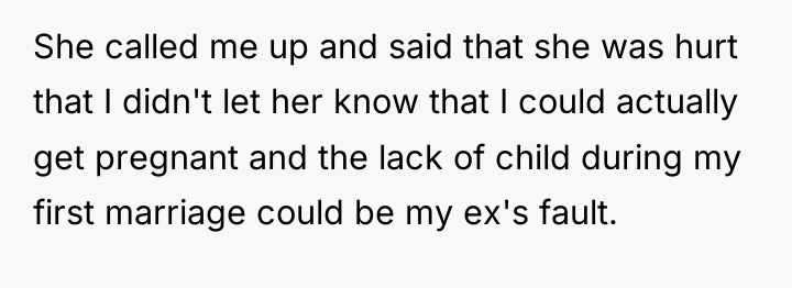 She called me up and said that she was hurt...