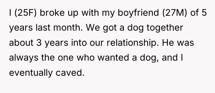 I (25F) broke up with my boyfriend (27M) of 5...