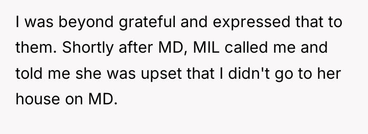 I was beyond grateful and expressed that to them. Shortly...