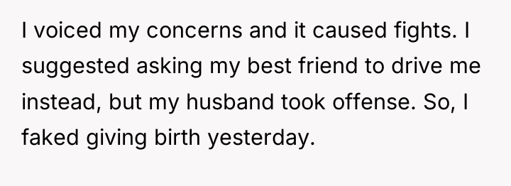 I voiced my concerns and it caused fights. I suggested...