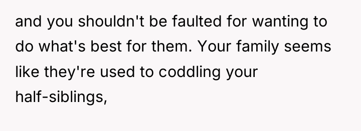 and you shouldn't be faulted for wanting to do what's...