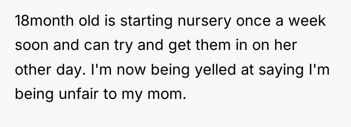 18month old is starting nursery once a week soon and...