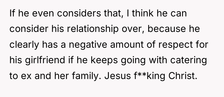 If he even considers that, I think he can consider...