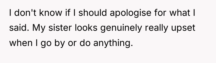 I don't know if I should apologise for what I...