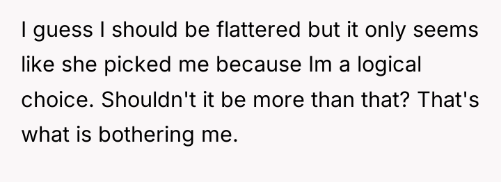 I guess I should be flattered but it only seems...