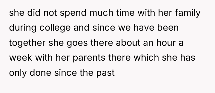 she did not spend much time with her family during...