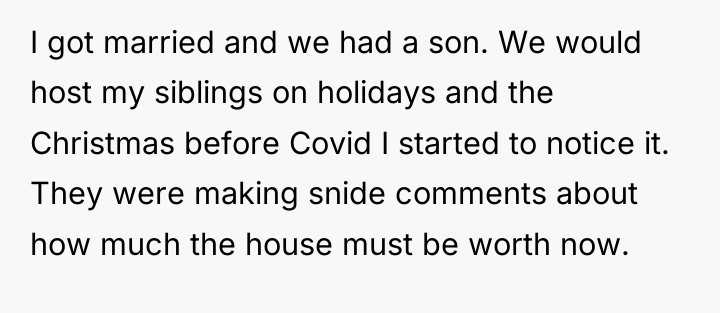 I got married and we had a son. We would...