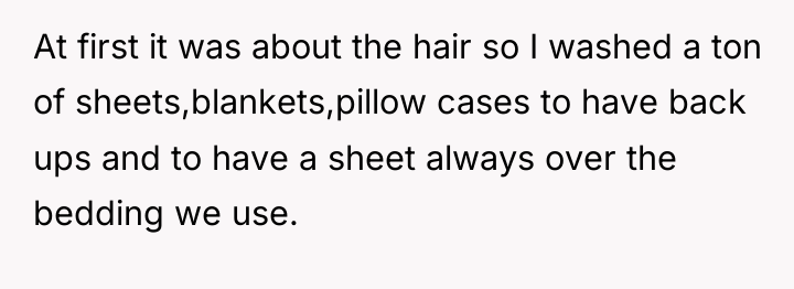 At first it was about the hair so I washed...