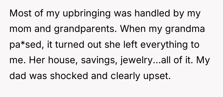 Most of my upbringing was handled by my mom and...