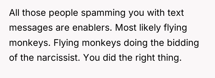 All those people spamming you with text messages are enablers....