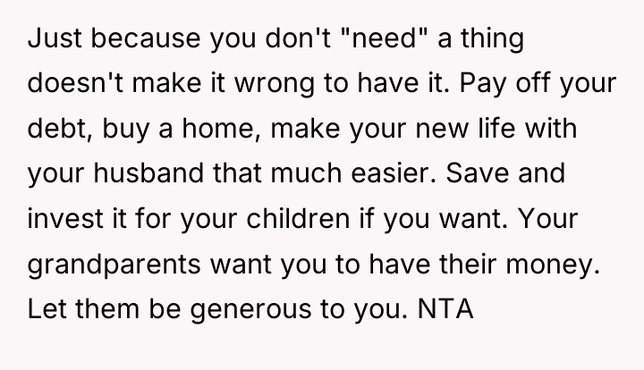 Just because you don't "need" a thing doesn't make it...