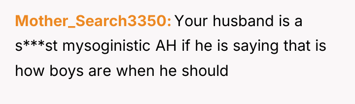 Mother_Search3350 Your husband is a s***st mysoginistic AH if he...