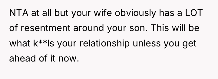 NTA at all but your wife obviously has a LOT...