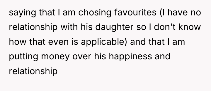 saying that I am chosing favourites (I have no relationship...