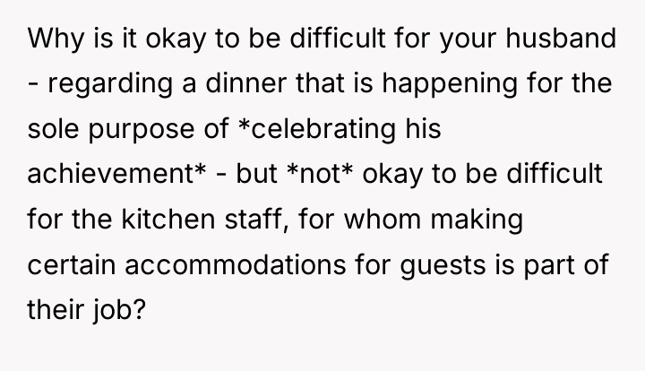 Why is it okay to be difficult for your husband...