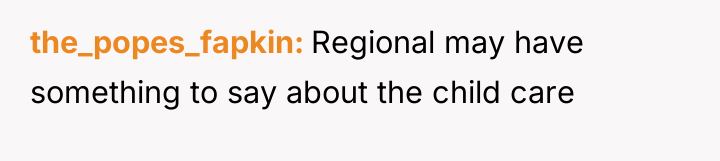 the_popes_fapkin Regional may have something to say about the child...