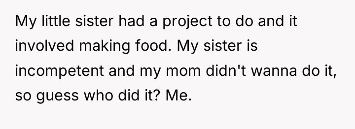 My little sister had a project to do and it...