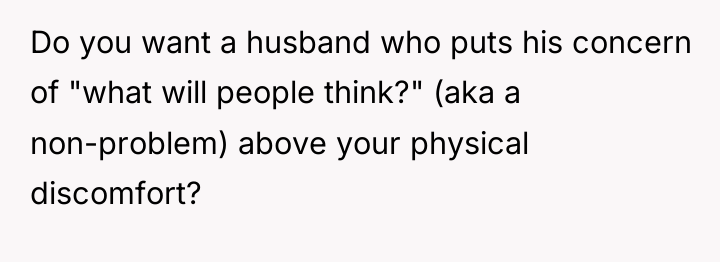 Do you want a husband who puts his concern of...