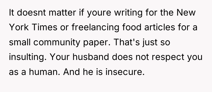 It doesnt matter if youre writing for the New York...