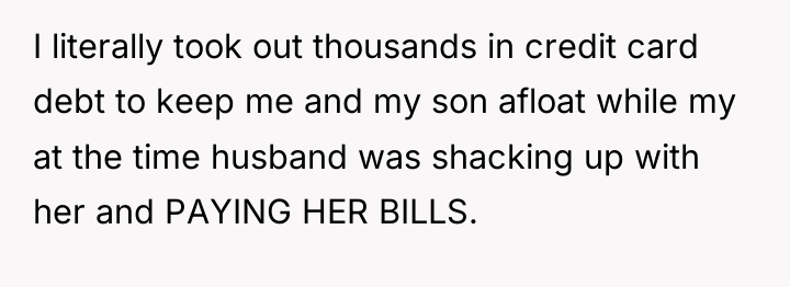 I literally took out thousands in credit card debt to...