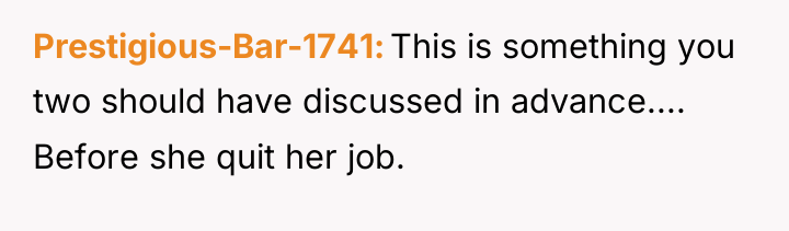 Prestigious-Bar-1741 This is something you two should have discussed in...