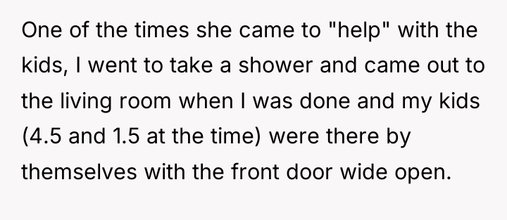 One of the times she came to "help" with the...