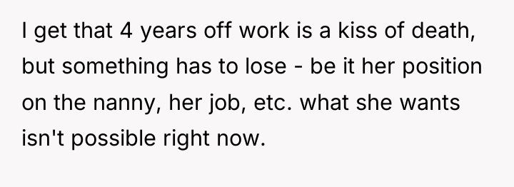 I get that 4 years off work is a kiss...