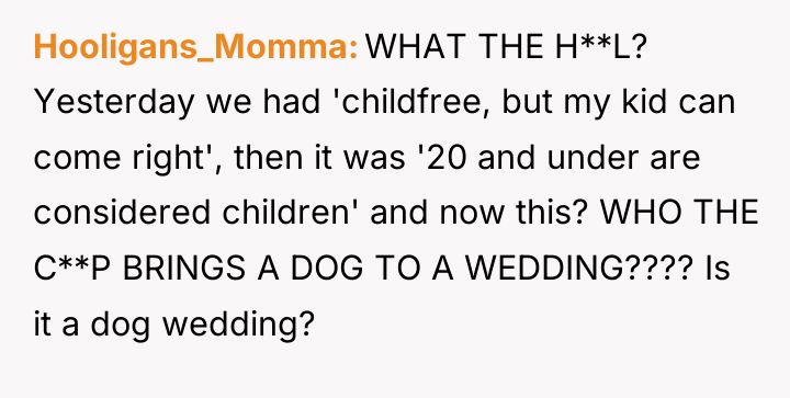 Hooligans_Momma WHAT THE H**L? Yesterday we had 'childfree, but my...