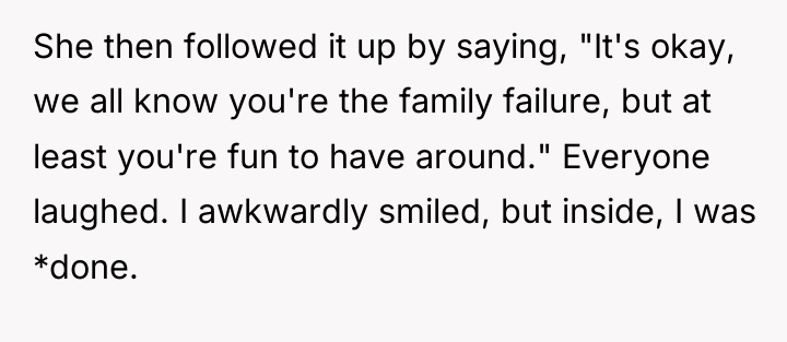 She then followed it up by saying, "It's okay, we...