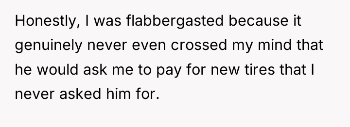 Honestly, I was flabbergasted because it genuinely never even crossed...